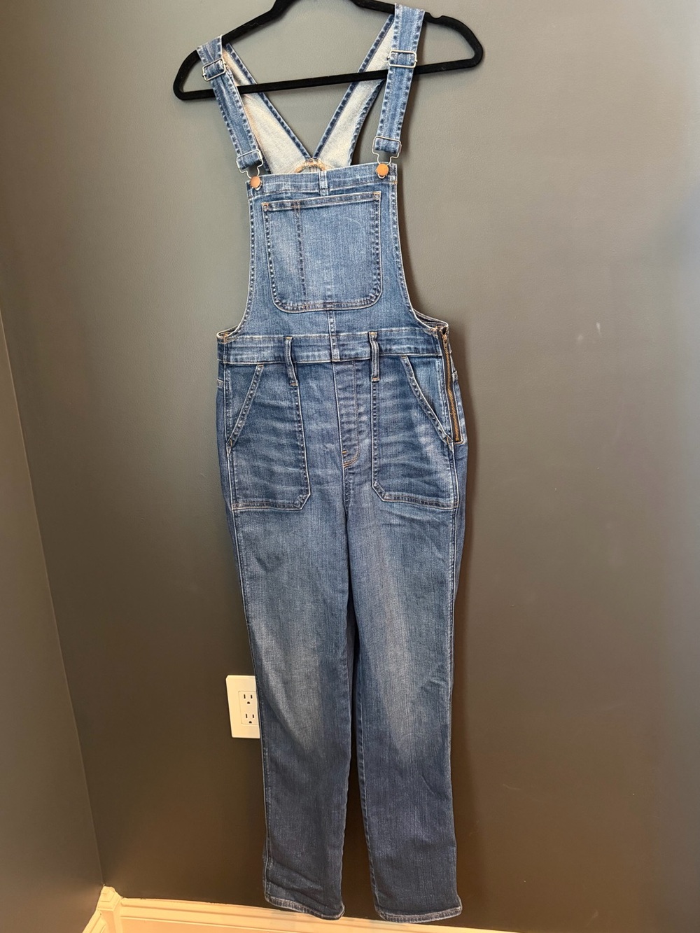 Madewell Blue Denim‎ Overalls with Adjustable Straps | Medium